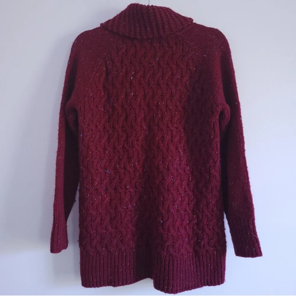 Anthropologie Isabella Sinclair Wool Alpaca Blend Flecked Farfar Cardigan L‎
